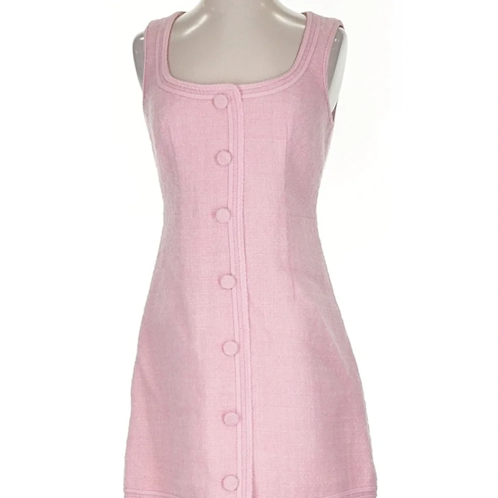 JCREW $248 Size 2 Sophia Sleeveless Dress in Tweed BY797 NWOT Pink